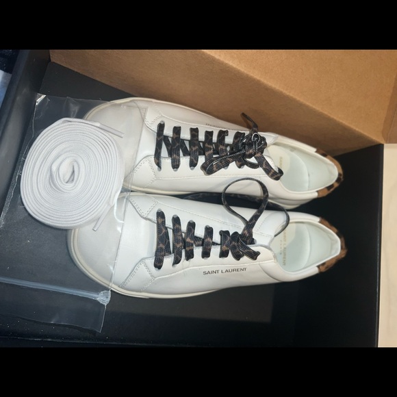 Saint Laurent Andy Shoes with Cheetah Print detailing - Picture 4 of 5